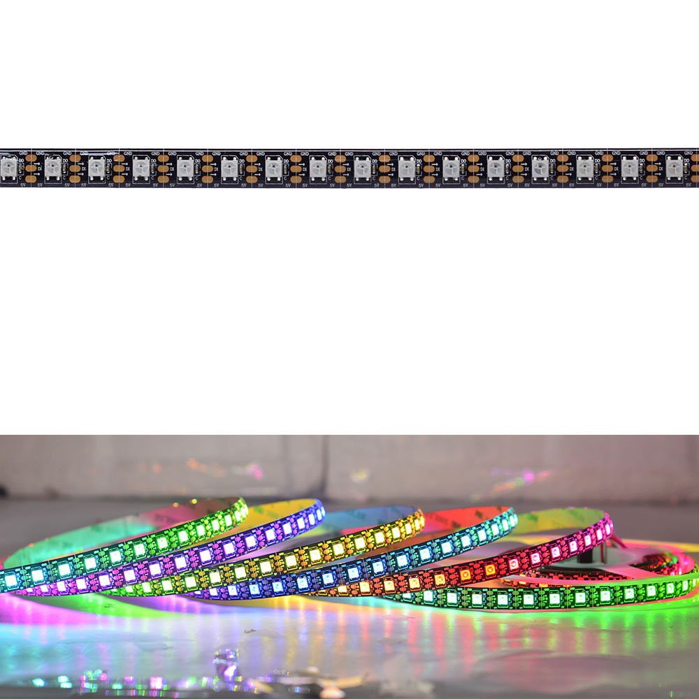 SK6812 (Upgraded WS2812B) RGB 96LEDS/M DC5V 10MM-Wide Digital Intelligent Addressable LED Strip Lights - 5m/16.4ft per roll SK6812 (Upgraded WS2812B) RGB 96LEDS/M DC5V 10MM-Wide Digital Intelligent Addressable LED Strip Lights - 5m/16.4ft per roll